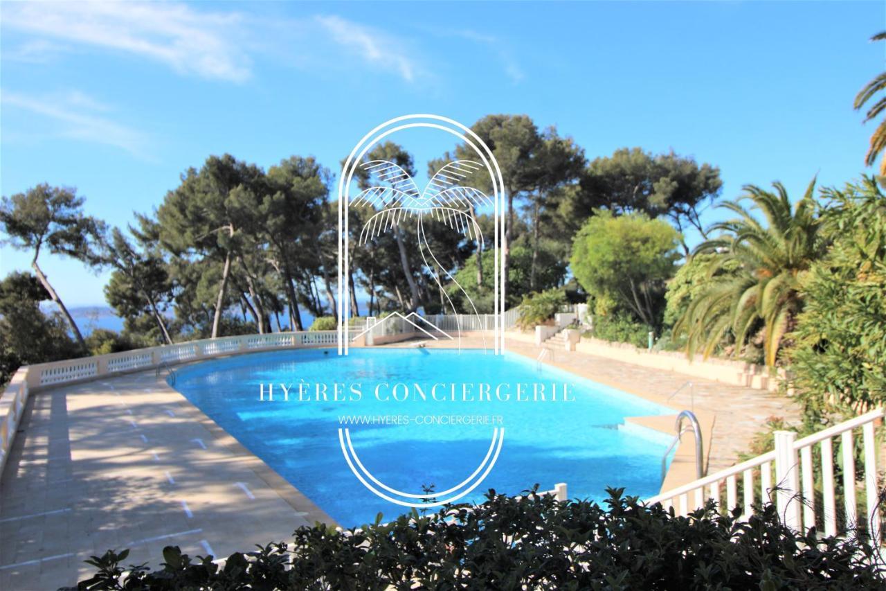 Apartmán T3 Standing-Splendide Vue Mer - Piscine Parking By Hc Hyères Exteriér fotografie